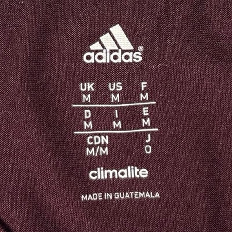 Adidas Men's Maroon Climalite Crewneck Short Sleeve Logo Training Gym T-Shirt M - Image 5