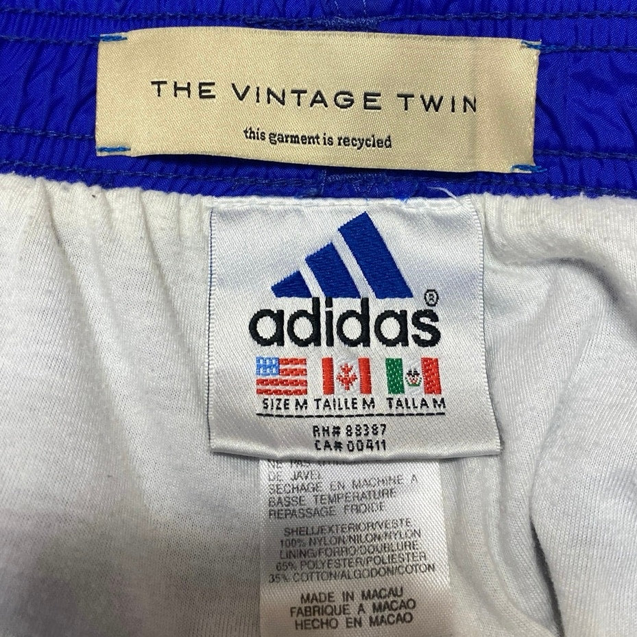 Adidas The Vintage Twin Women's Blue High Rise Jogger Athletic Sweat Pants Sz M - Image 4