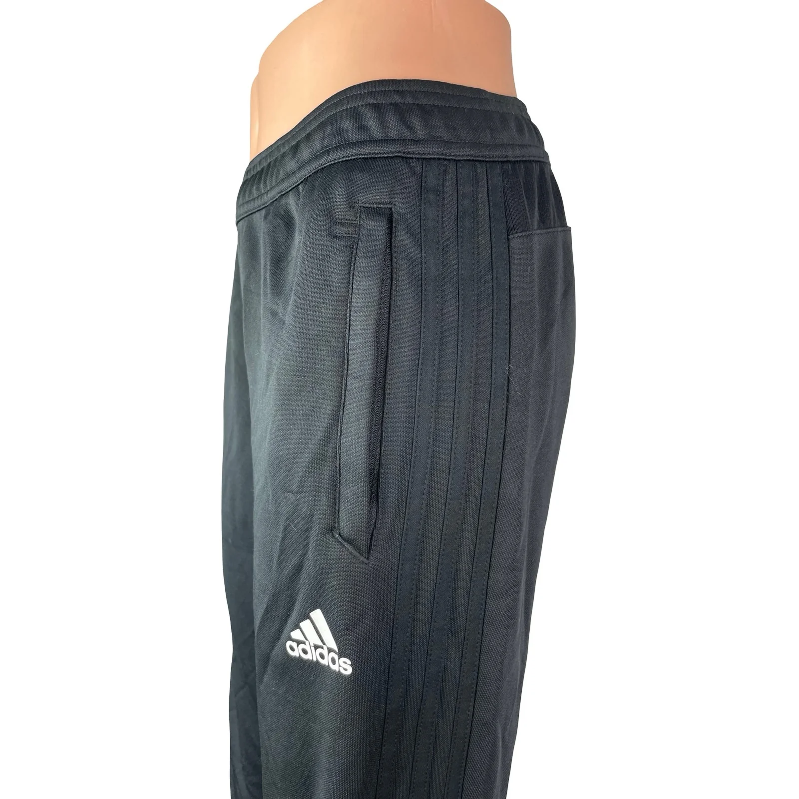 Adidas Tiro 17 Black Mid Rise Yoga Athletic Activewear Trousers Training Pants S - Image 3