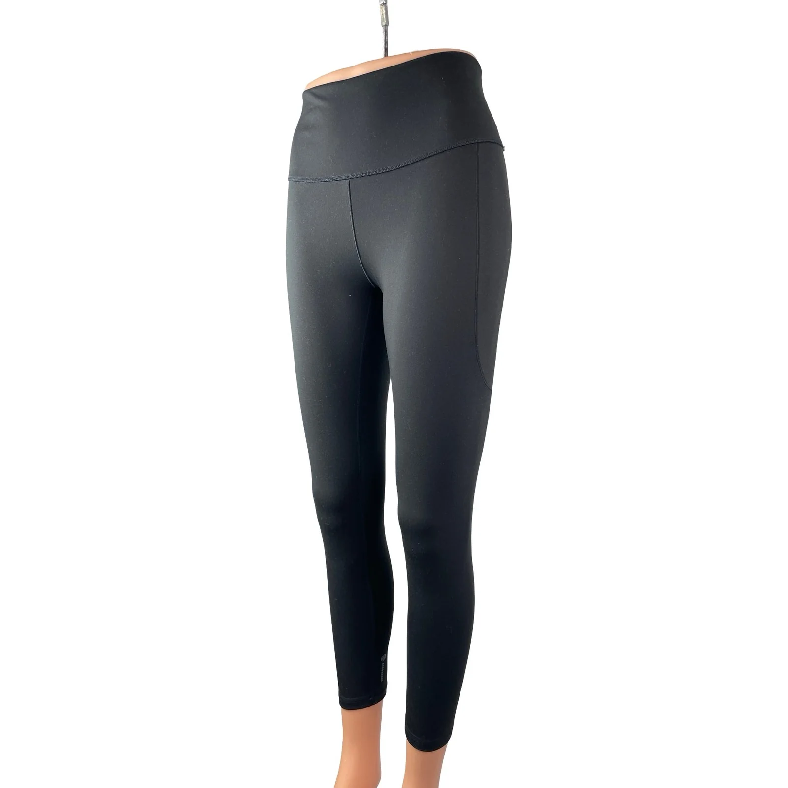 Adidas Women's Black High Rise Skinny Yoga Athletic Activewear Leggings Pants M - Image 2
