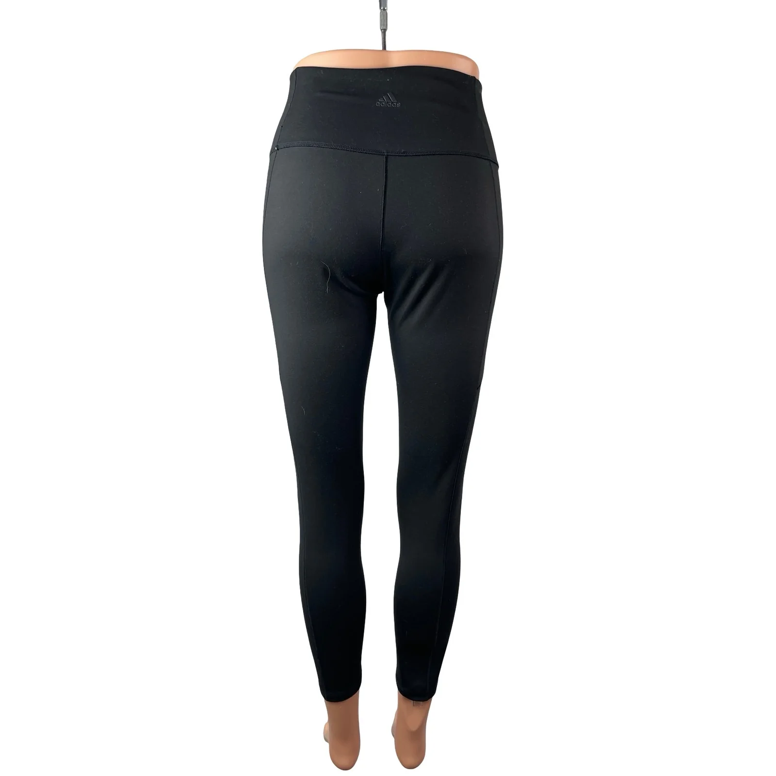 Adidas Women's Black High Rise Skinny Yoga Athletic Activewear Leggings Pants M - Image 4