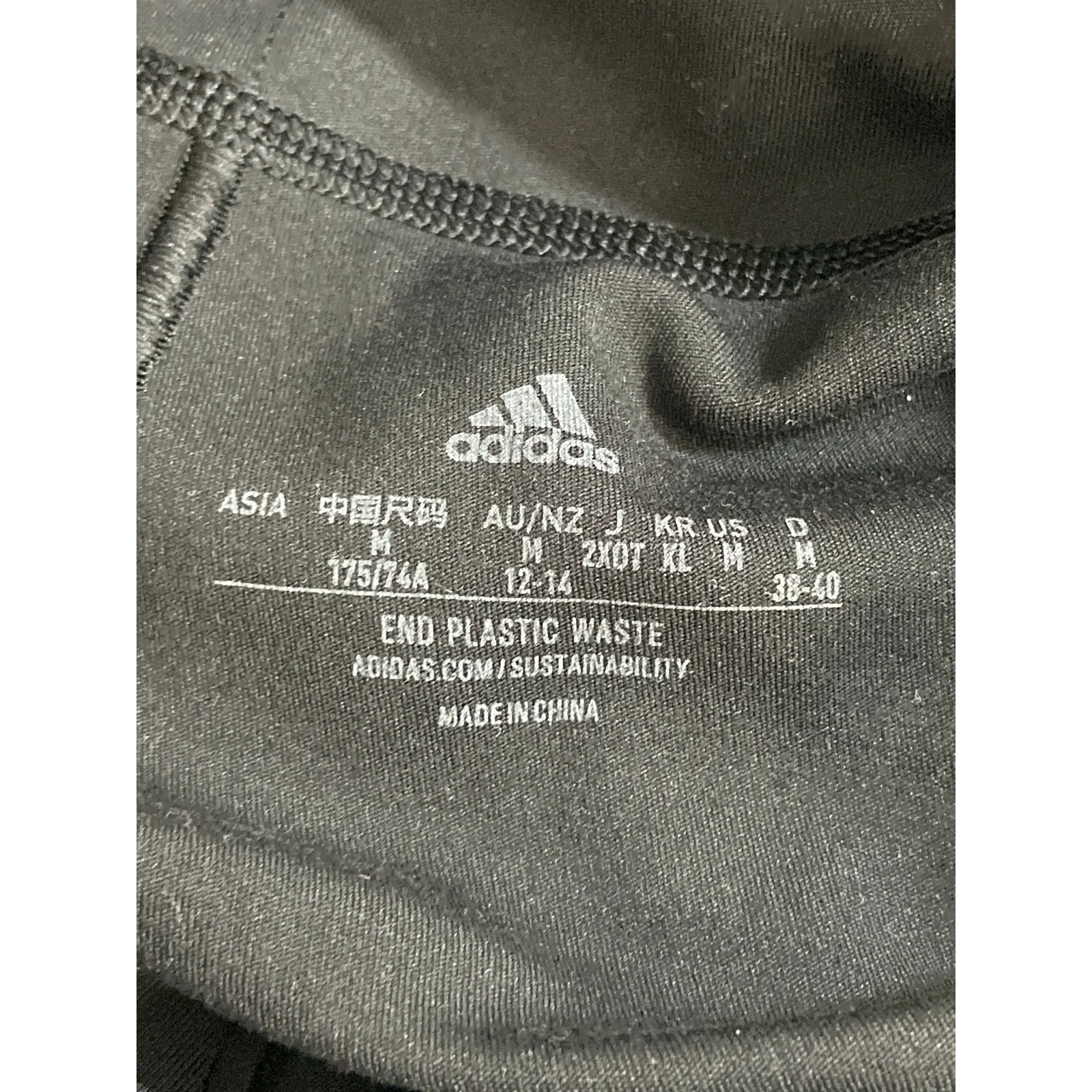 Adidas Women's Black High Rise Skinny Yoga Athletic Activewear Leggings Pants M - Image 5