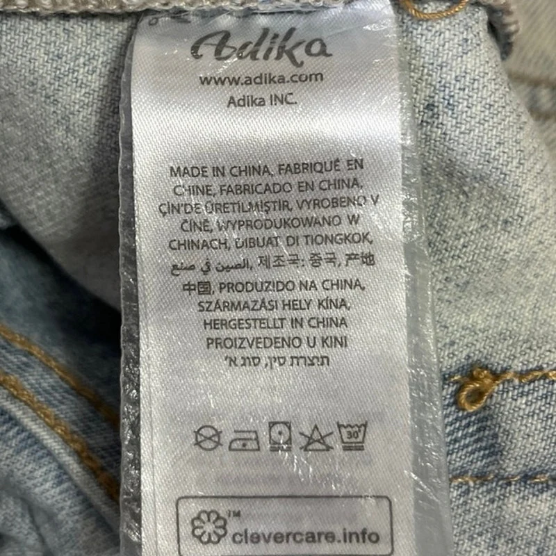 Adika Blue Light Wash Casual Denim High Rise Ankle Straight Leg Jeans Size M - Image 5
