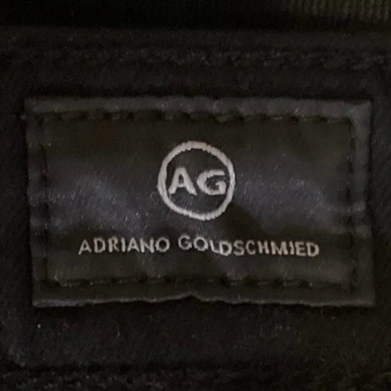 Adriano Goldschmied Black Ripped High Rise The Farrah Coated Skinny Pants Sz 27 - Image 4