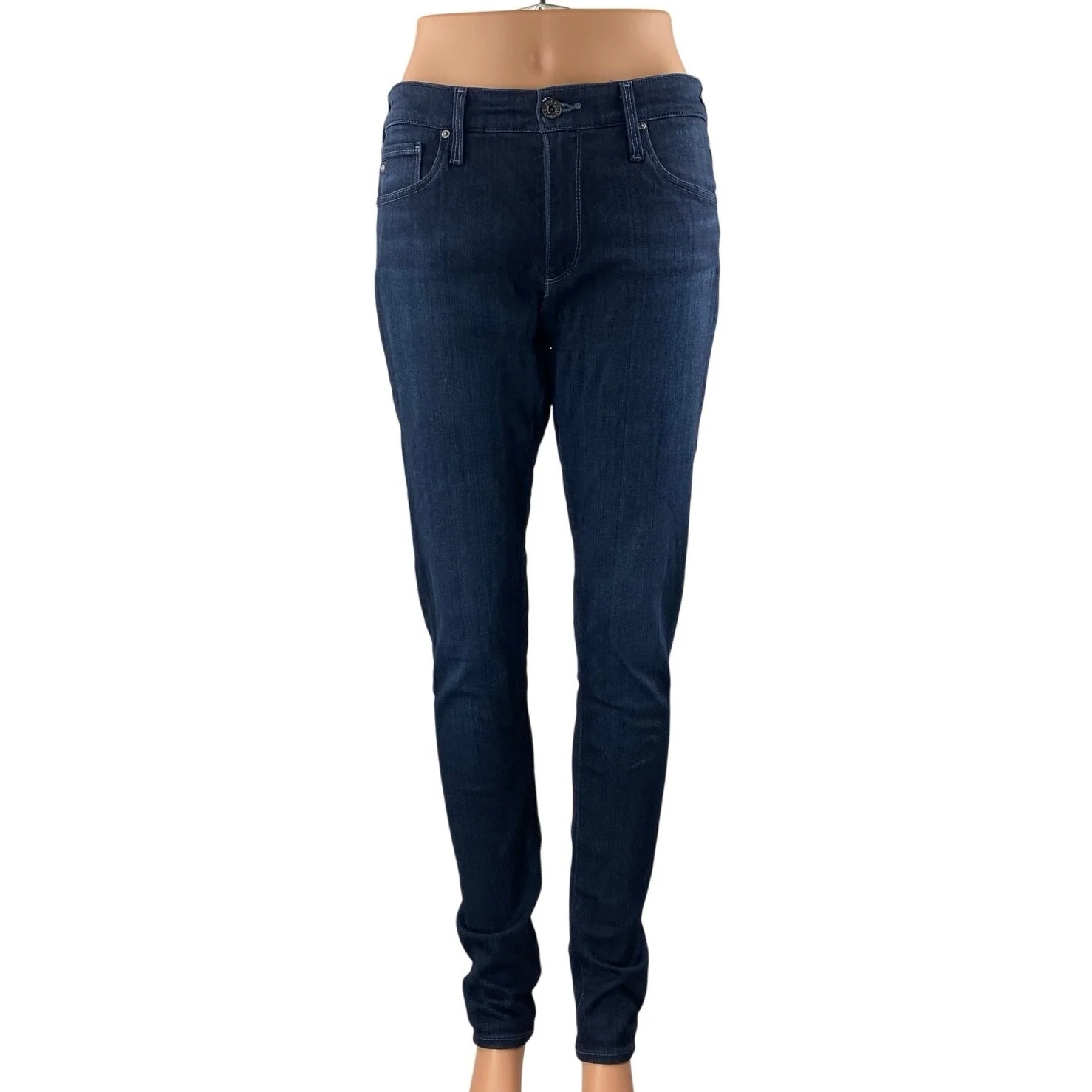 Adriano Goldschmied The Farrah Skinny Dark Blue High Rise Denim Jeans Size 27