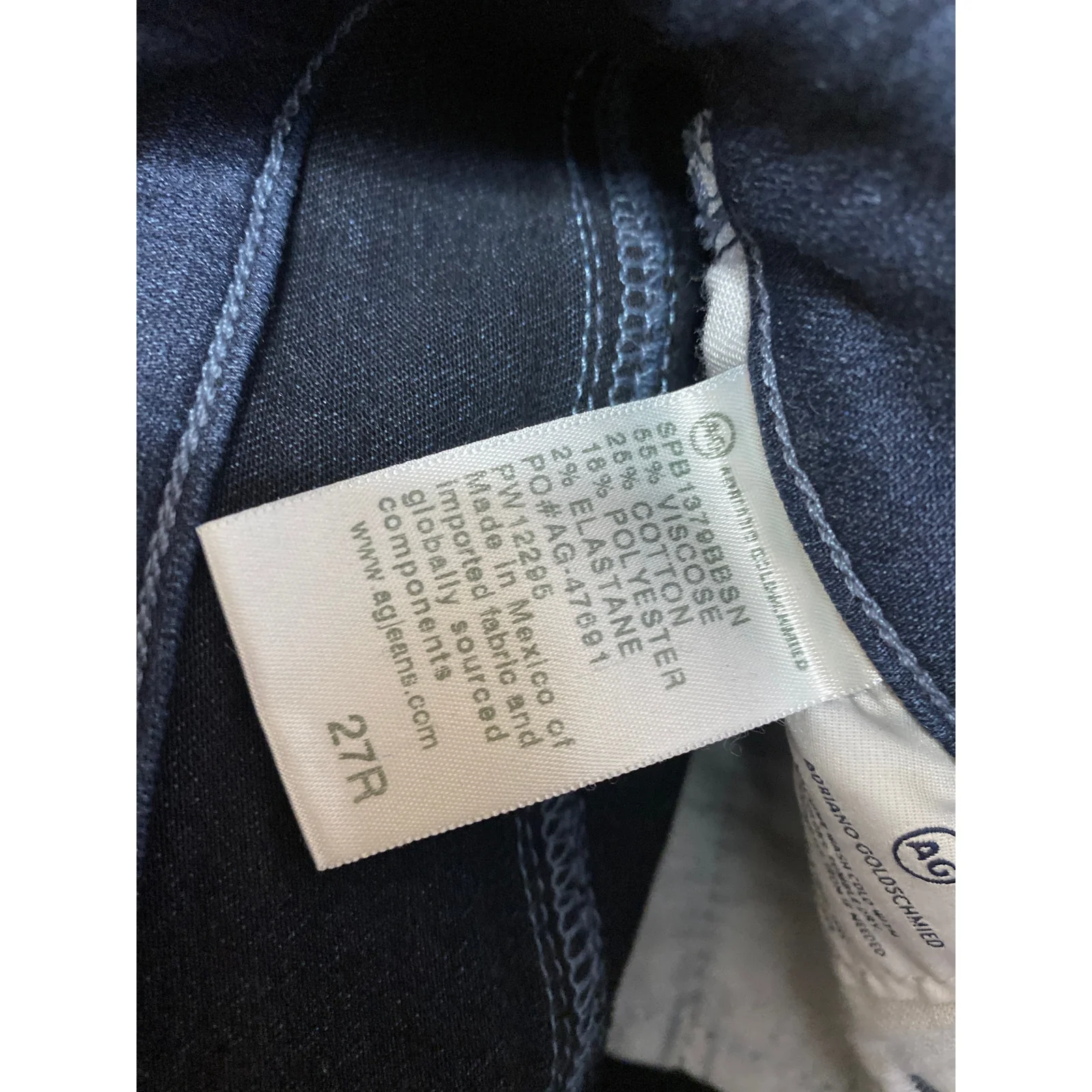 Adriano Goldschmied The Farrah Skinny Dark Blue High Rise Denim Jeans Size 27 - Image 5