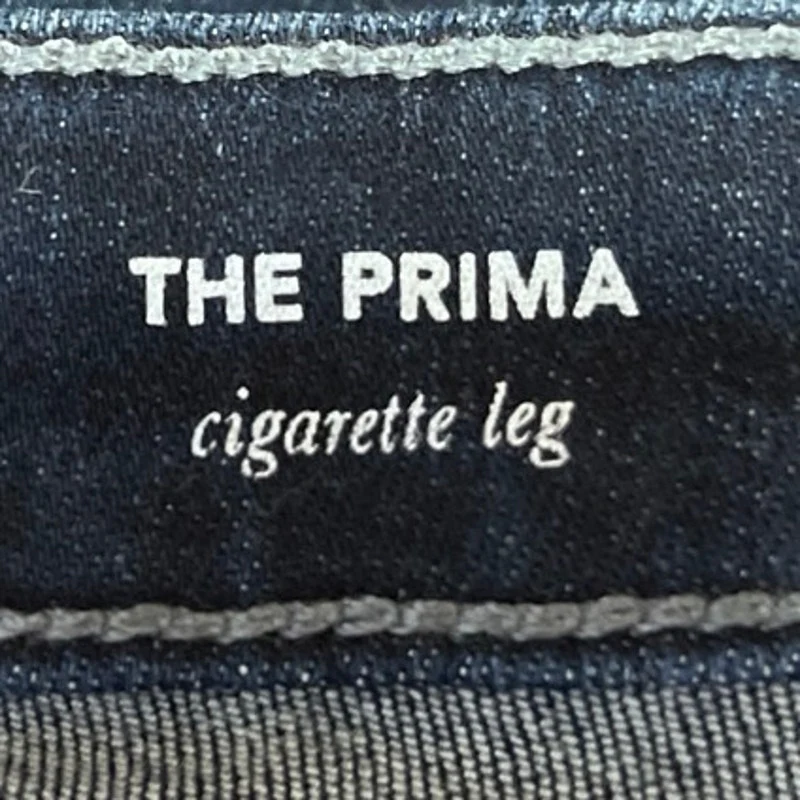 Adriano Goldschmied Womens Blue Prima Mid Rise Cigarette Leg Denim Jeans Sz 27 - Image 5