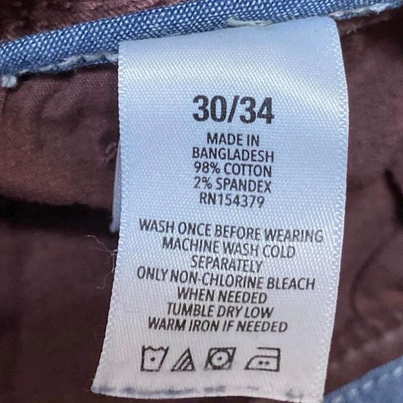 Aeropostale Men's Brown High Rise Skinny Chino Khaki Trousers Pants Size 30/34 - Image 5