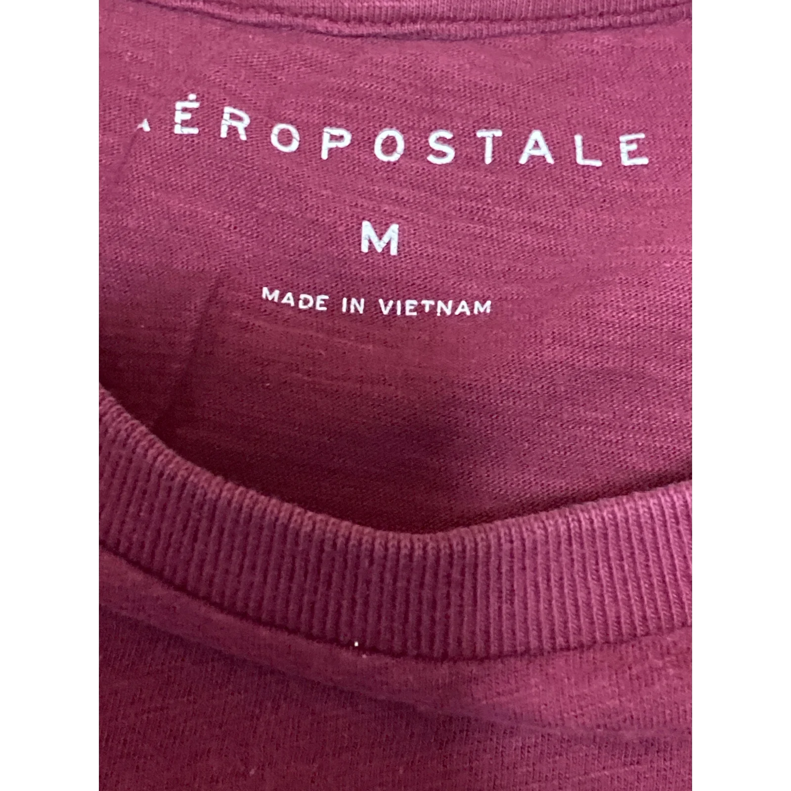 Aeropostale Men's Red Aero 87 Short Sleeve Crew Neck T Shirt Tee Top Size M - Image 4