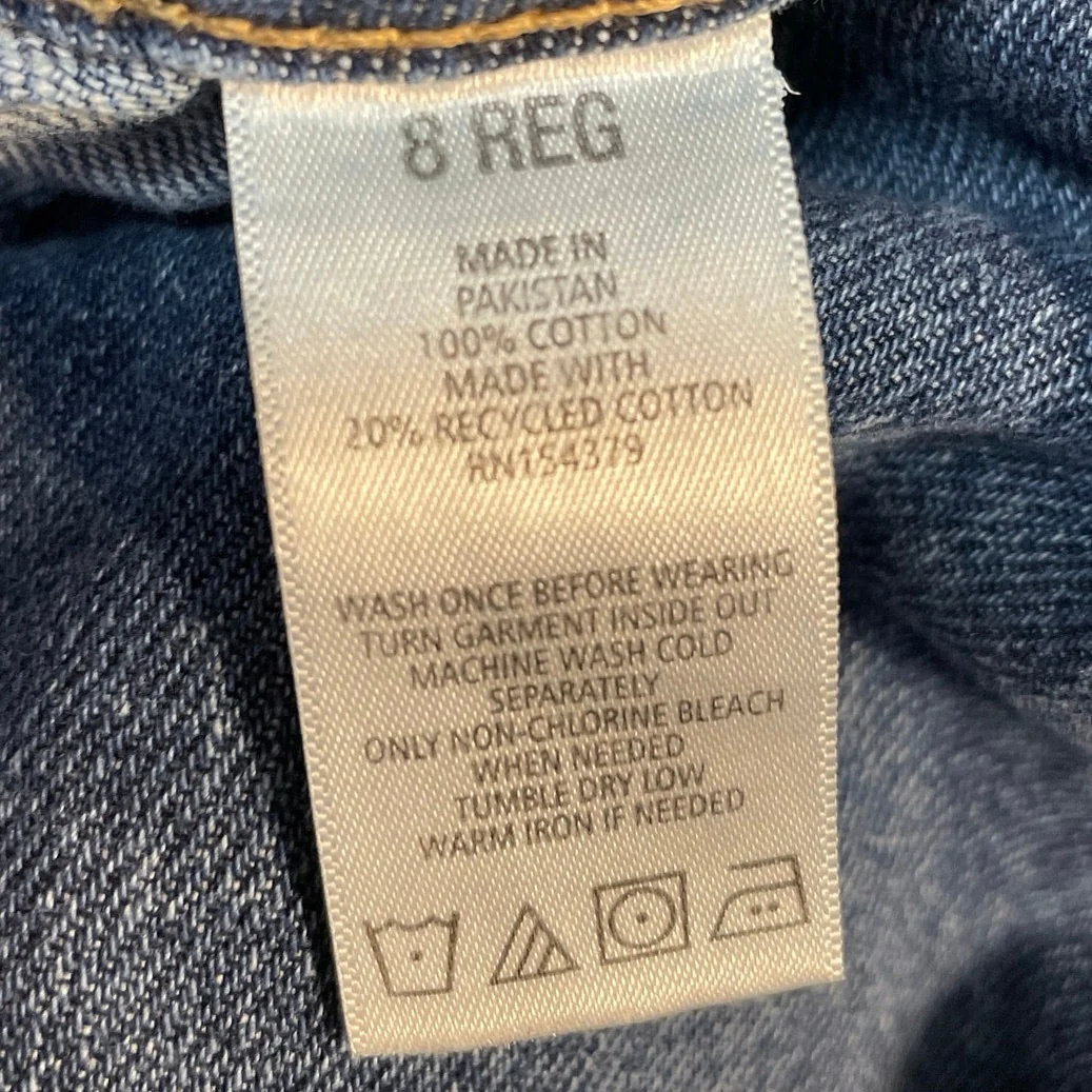 Aeropostale Women's Blue High Rise Palazzo Wide Leg Baggy Denim Jeans Size 8 - Image 6