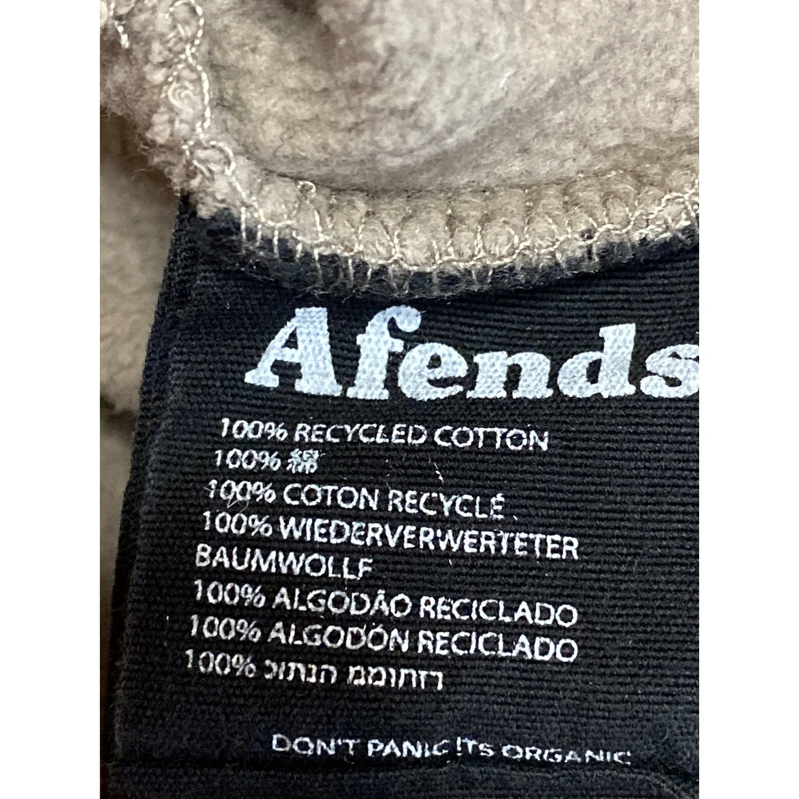 Afends Brown Long Sleeve Activewear Sports Hoodie Sweatshirt Sweater Top Size M - Image 4