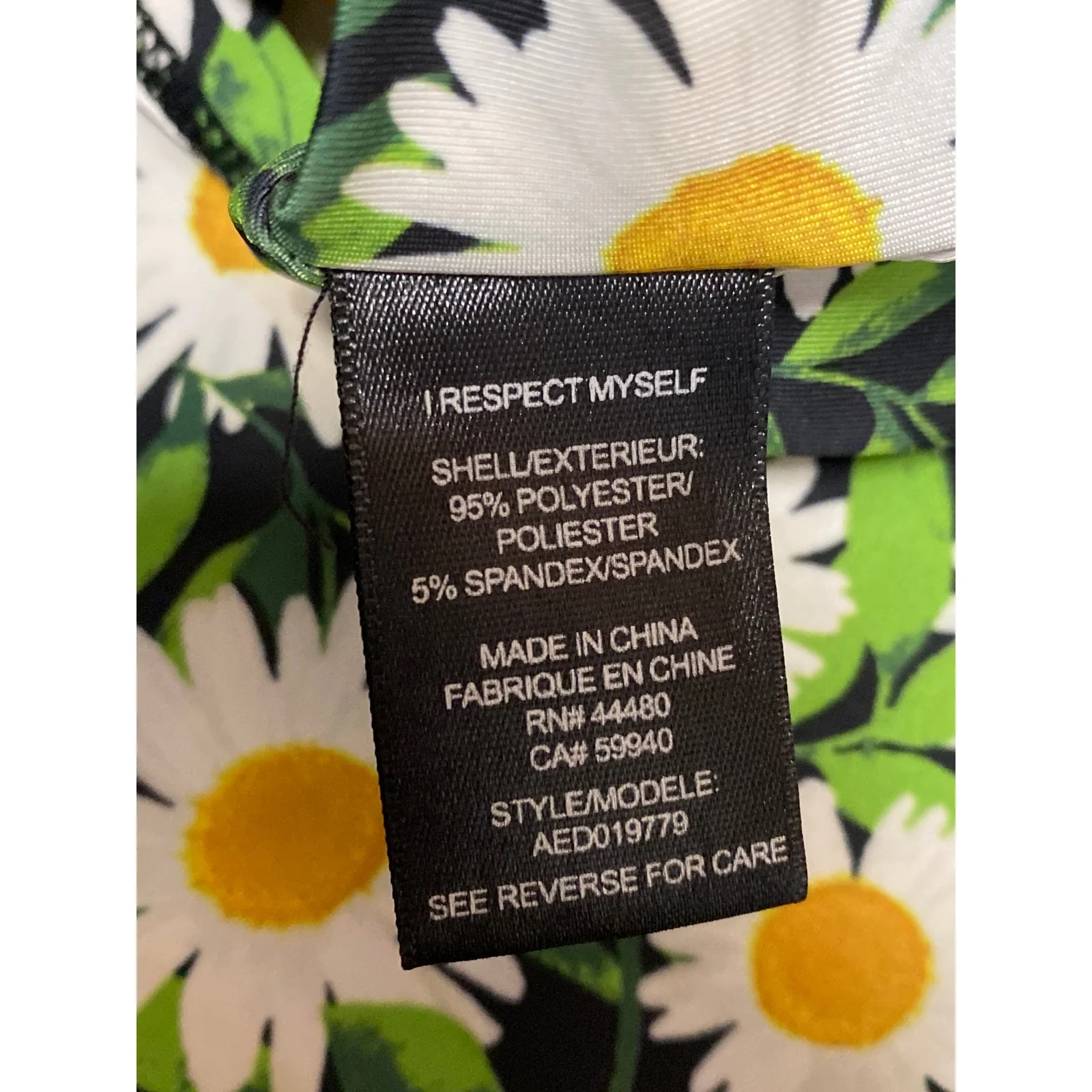 AFRM Green Multicolor Floral Cut Out V-Neck Long Sleeve Midi Bodycon Dress Sz S - Image 3