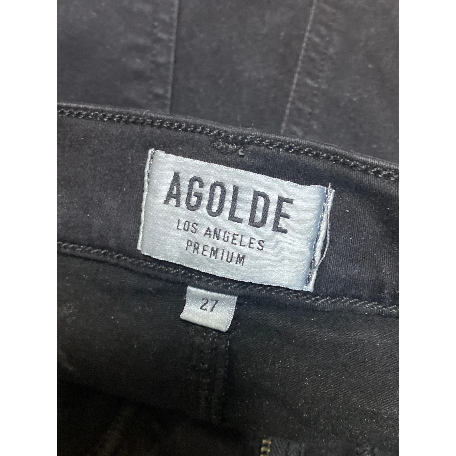 Agolde Women's Black High Waisted Distressed Y2k Skinny Denim Jeans Size 27 - Image 5