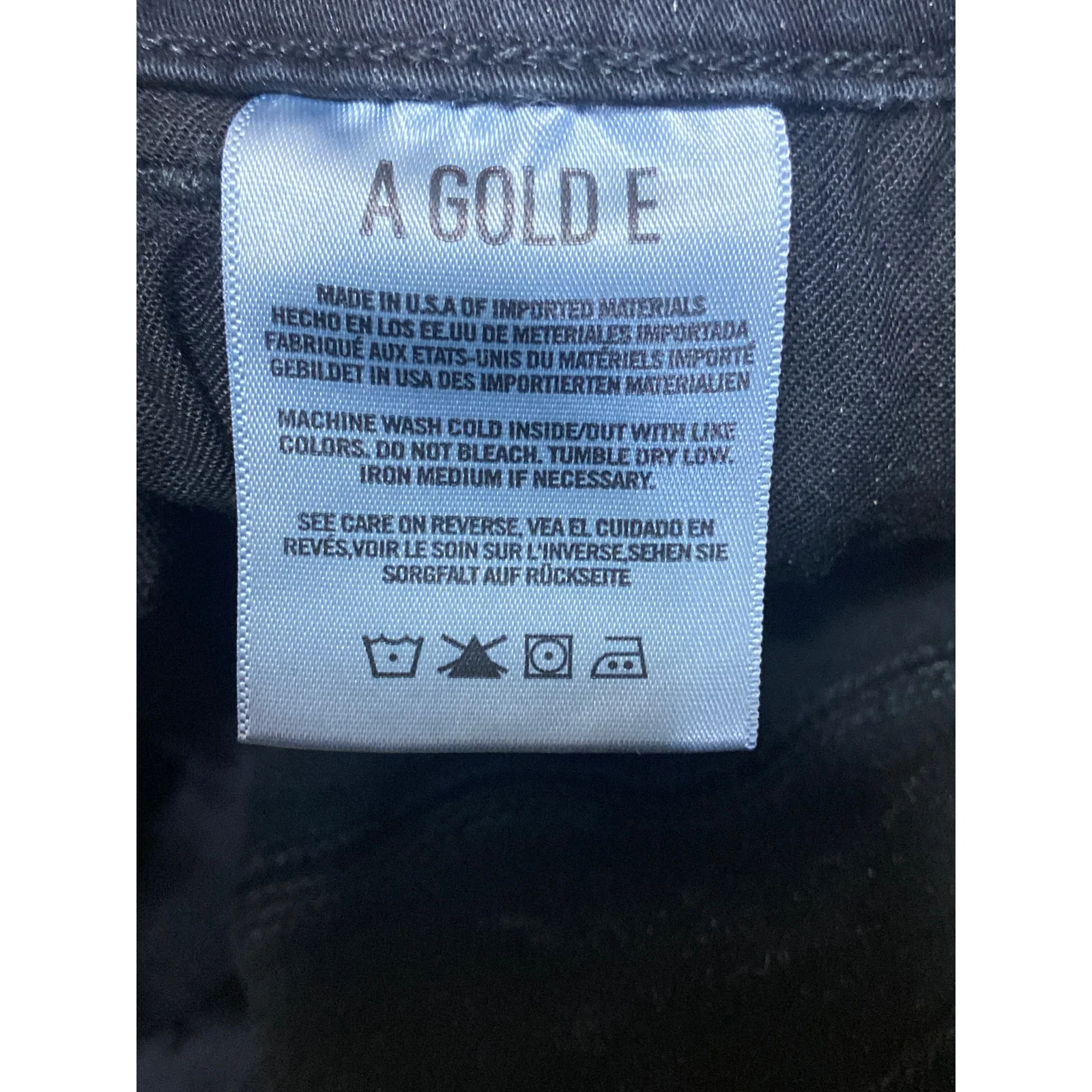 Agolde Women's Black High Waisted Distressed Y2k Skinny Denim Jeans Size 27 - Image 6
