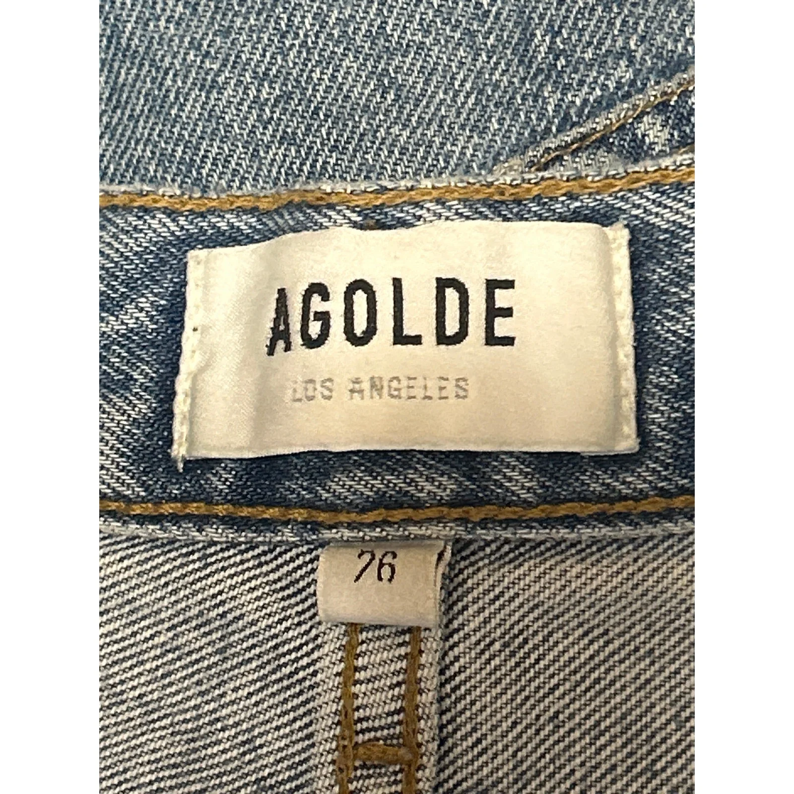 Agolde Women's Blue High Waist Distressed Straight Leg Denim Jeans Pants Size 26 - Image 4