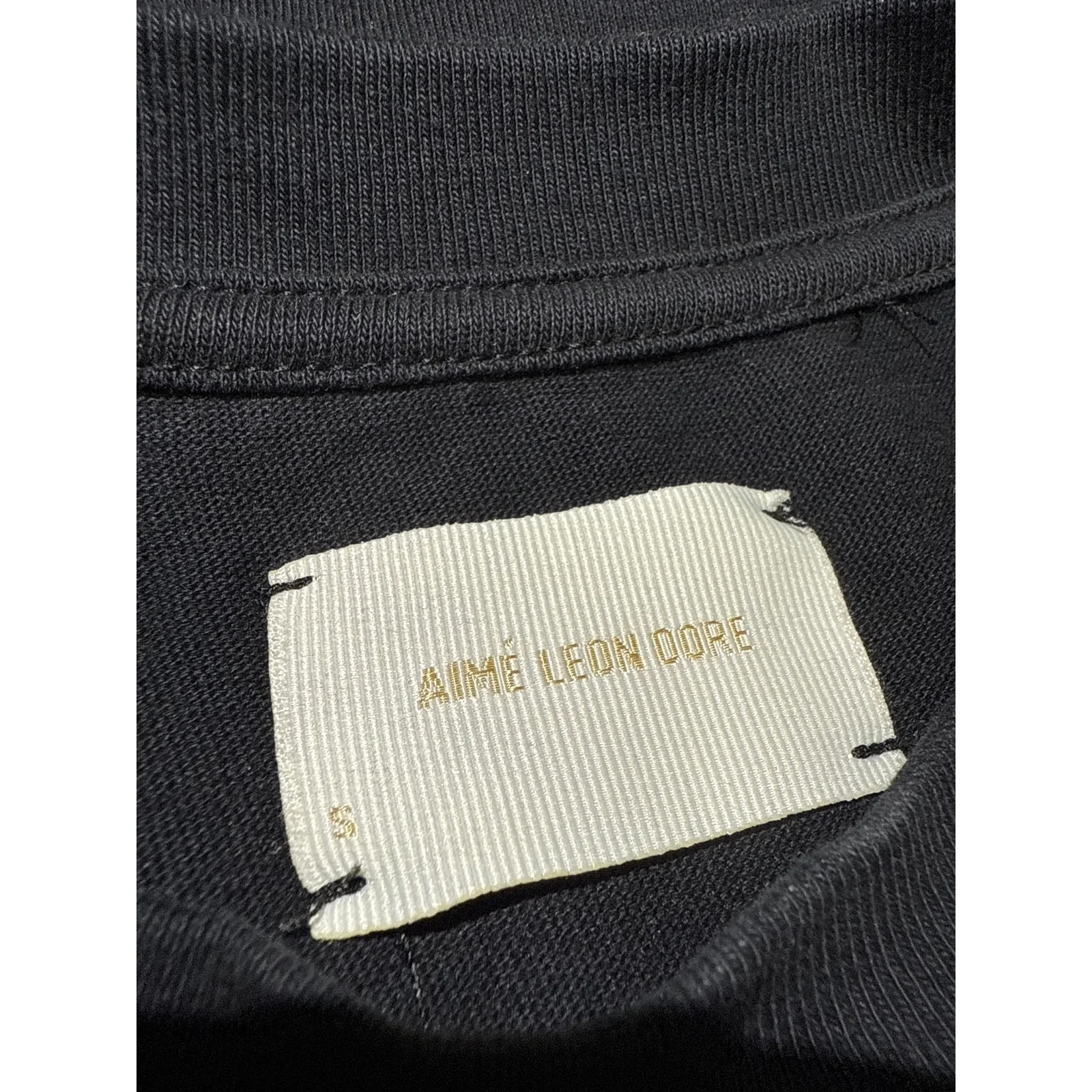Aime Leon Dore Women's Black Crewneck Short Sleeve Casual Tee T-Shirt Top Size S - Image 3