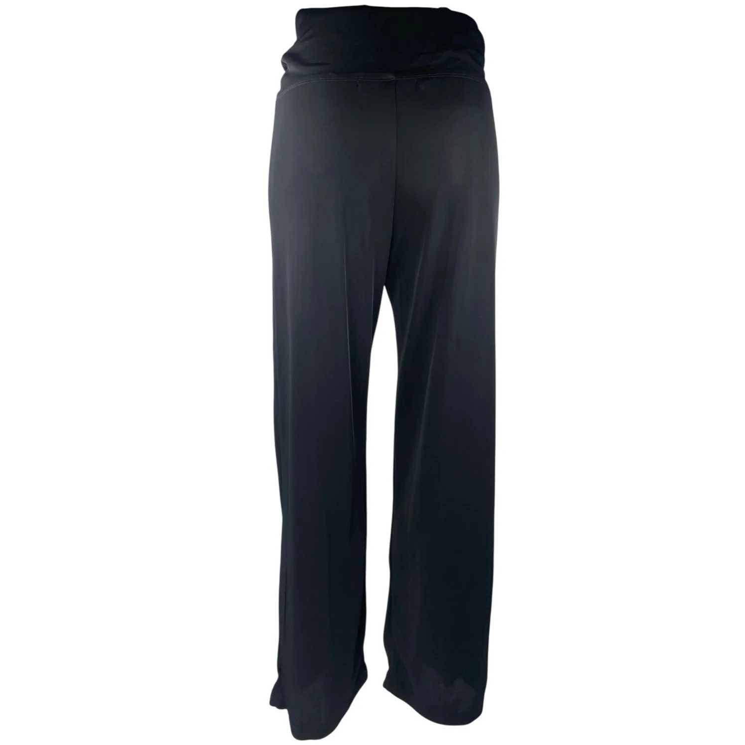 AK Anne Klein Black High Waisted Pull On Wide Leg Yoga Leggings Pants Size S - Image 3