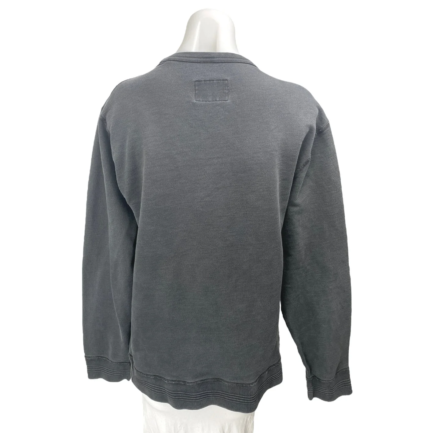 Albam Women's Black Cotton Long Sleeve Crew Neck Sweatshirt Sweater Top Size L - Image 2
