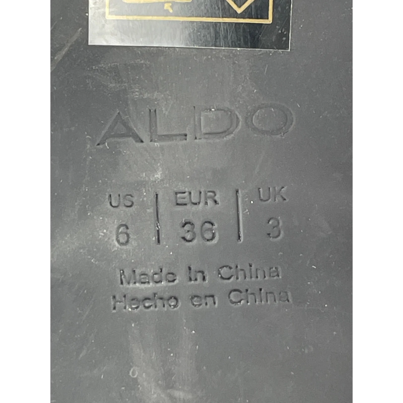 Aldo Karla Black Square Toe Thin Block Heels Dress Slingback Heels Sandals Sz 6 - Image 5