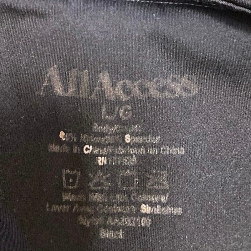 All Access Black Sleeveless Cami Activewear Yoga Sports Bra Crop Tank Top Size L - Image 3