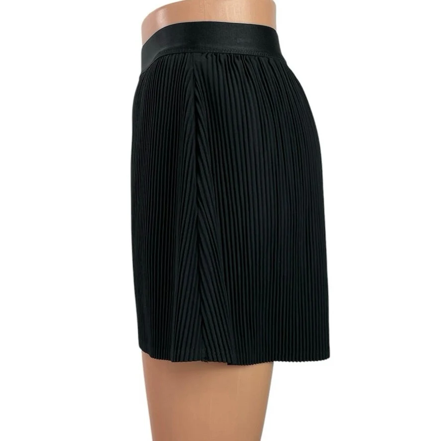 All In Motion Black Pleated Elastic Waist Tennis Golf Athletic Skirt Skort Sz L - Image 2
