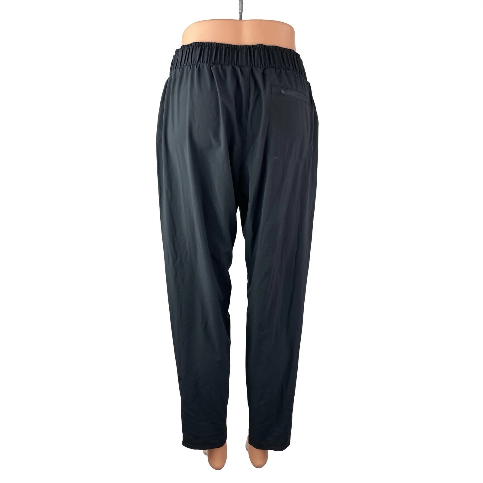All In Motion Women's Black High Waisted Tie Tapered Leg Trousers Pants Size S - Image 4