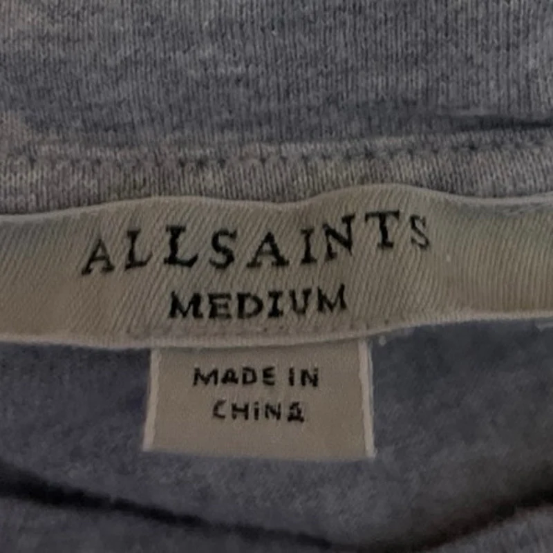 Allsaints Women's Gray Knit Sleeveless Cami Camisole Muscle Tee Tank Top Size M - Image 3