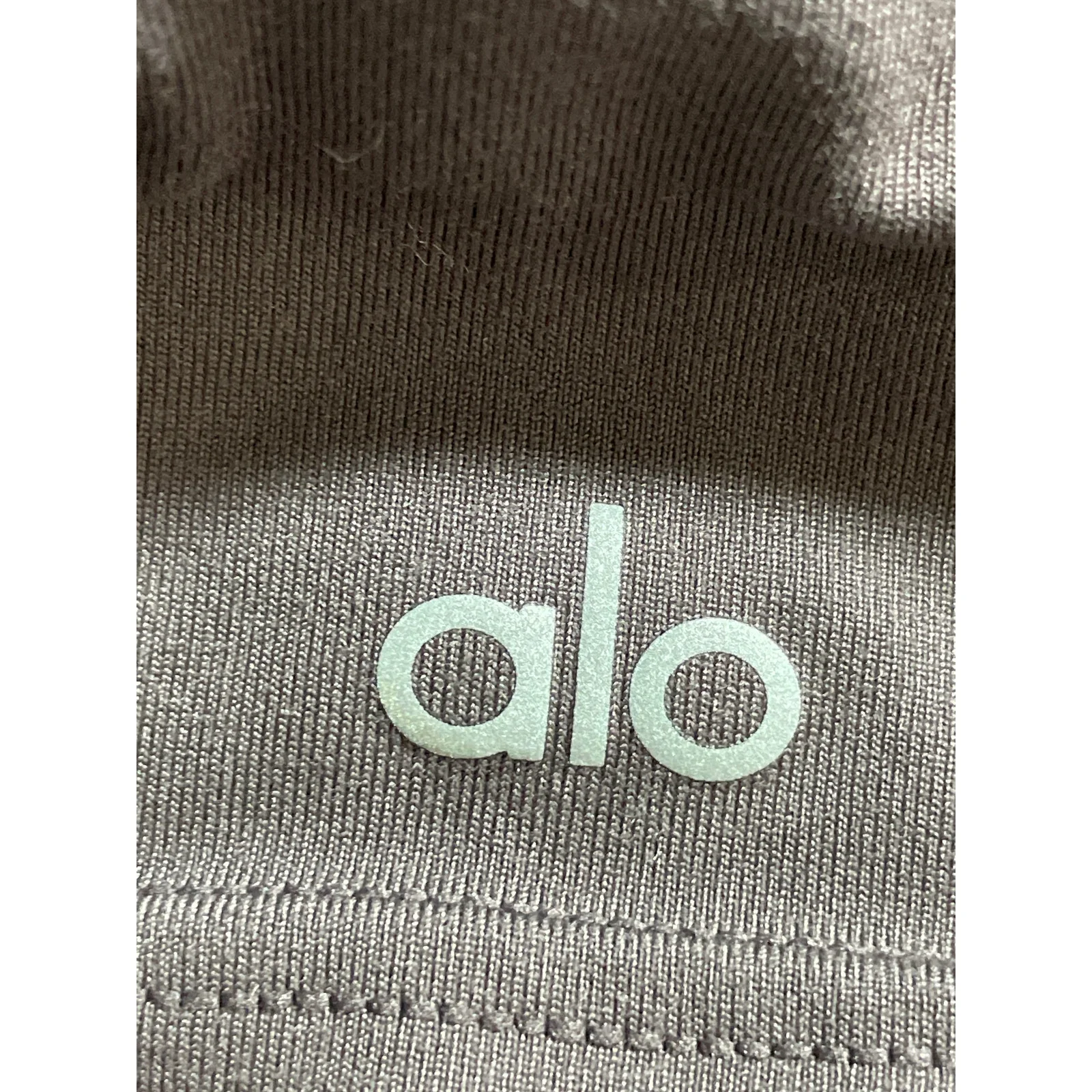 Alo Brown V Neck Sleeveless Yoga Workout Athletic Activewear Crop Tank Top Sz XS - Image 5