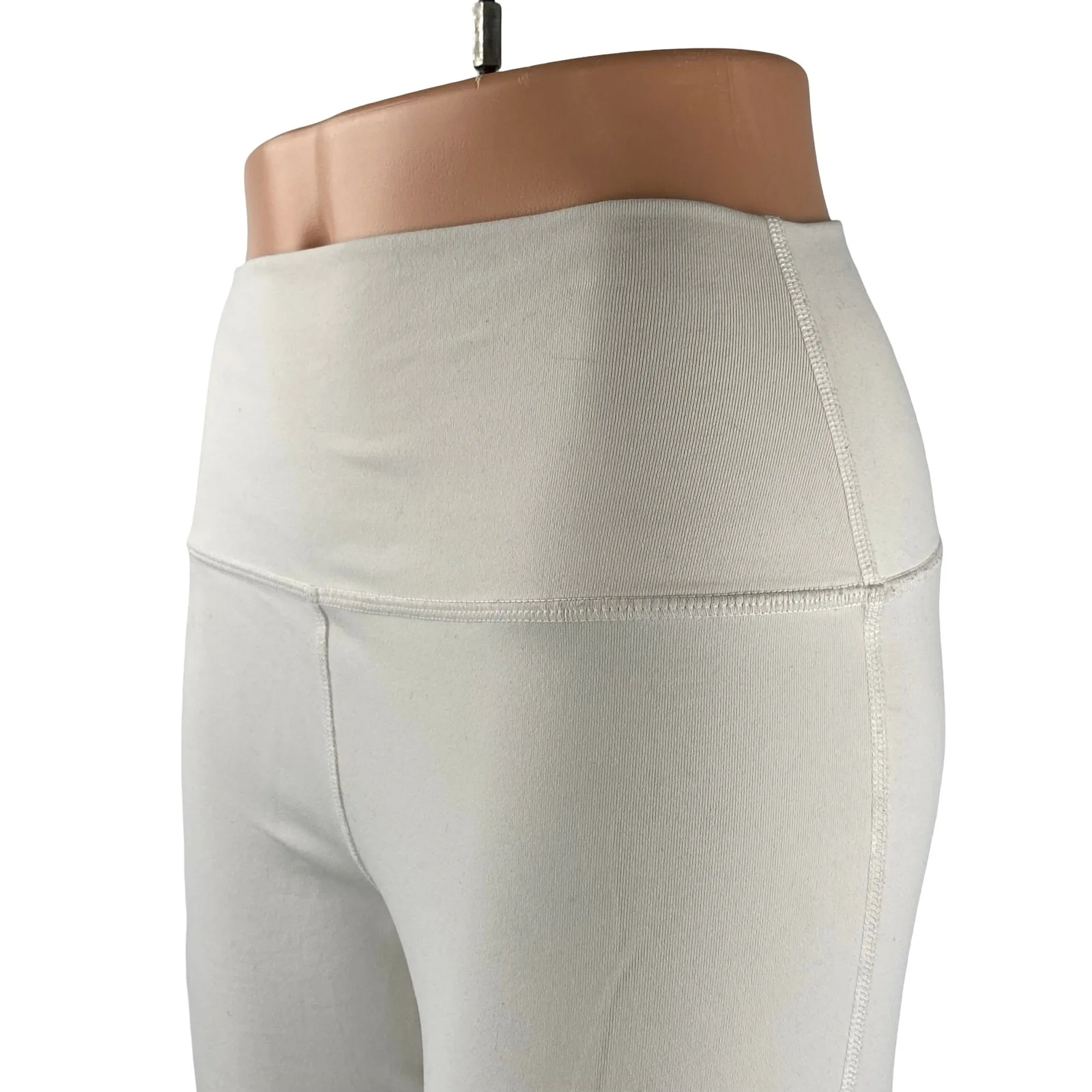 Alo Women's White High Rise Flare Yoga Gym Athletic Activewear Leggings Pants S - Image 3