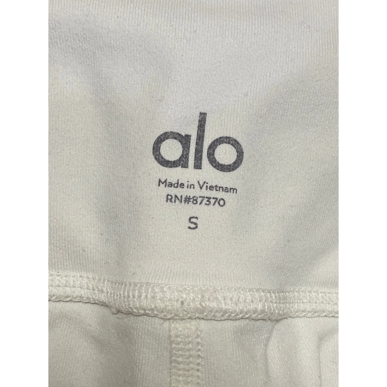 Alo Women's White High Rise Flare Yoga Gym Athletic Activewear Leggings Pants S - Image 5
