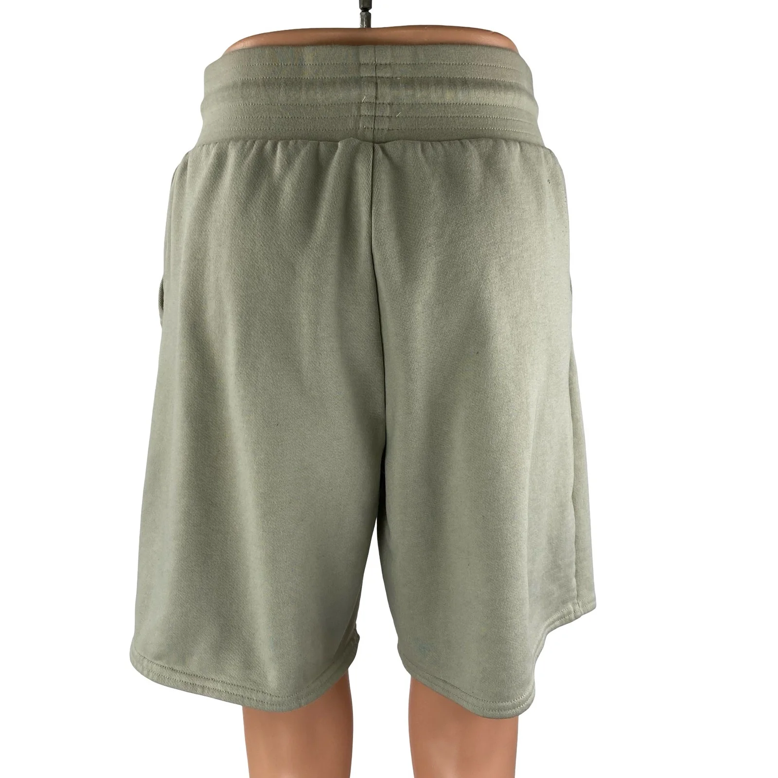 Alo Yoga Chill Men's Green Gray Gym Athletic Activewear Running Sweat Shorts S - Image 4