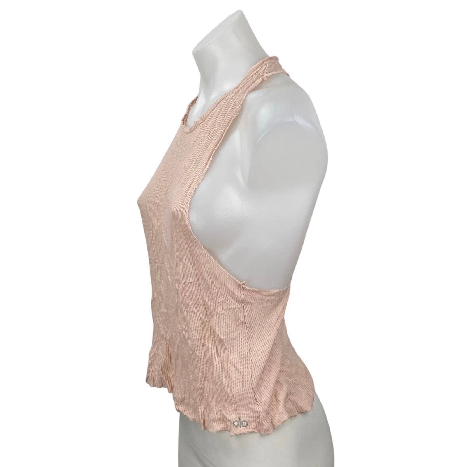 Alo Yoga Coral Peach Pink Racerback Workout Running Athletic Tank Top Size S - Image 2