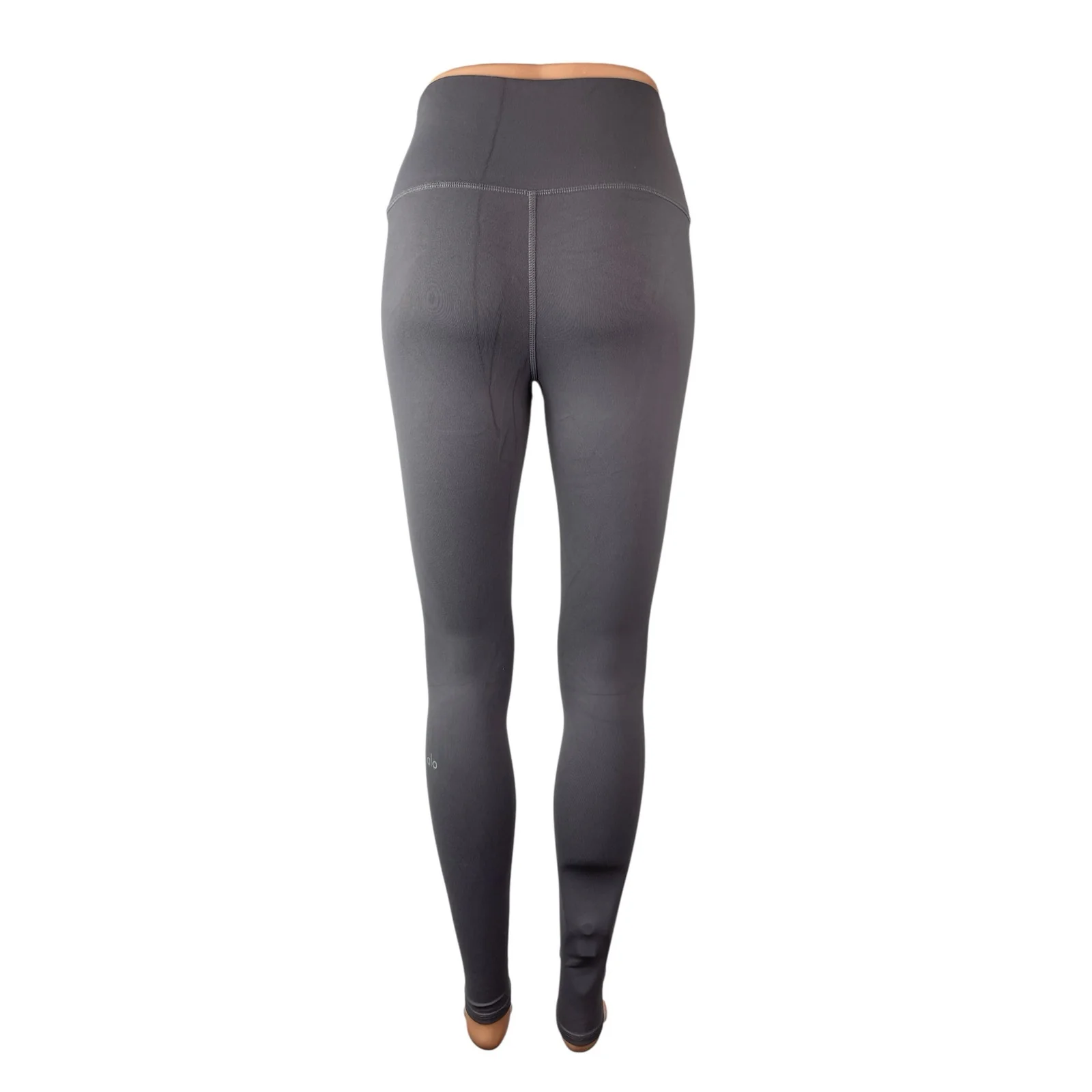 Alo Yoga Gray High Rise Skinny Yoga Gym Athletic Activewear Leggings Pants S/M - Image 4