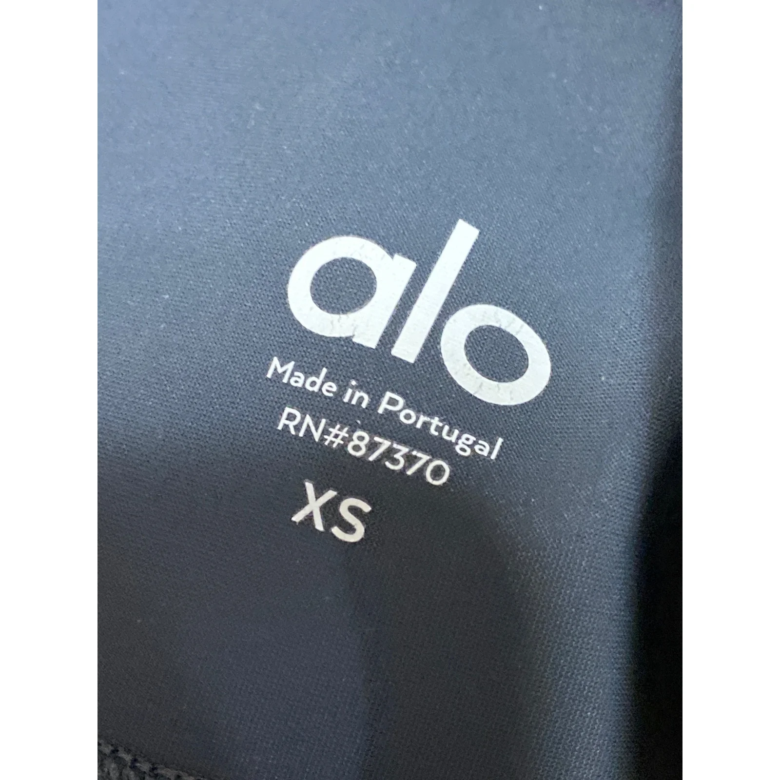 Alo Yoga Ripped Warrior Gray High Rise Yoga Workout Athletic Leggings Pants XS - Image 3