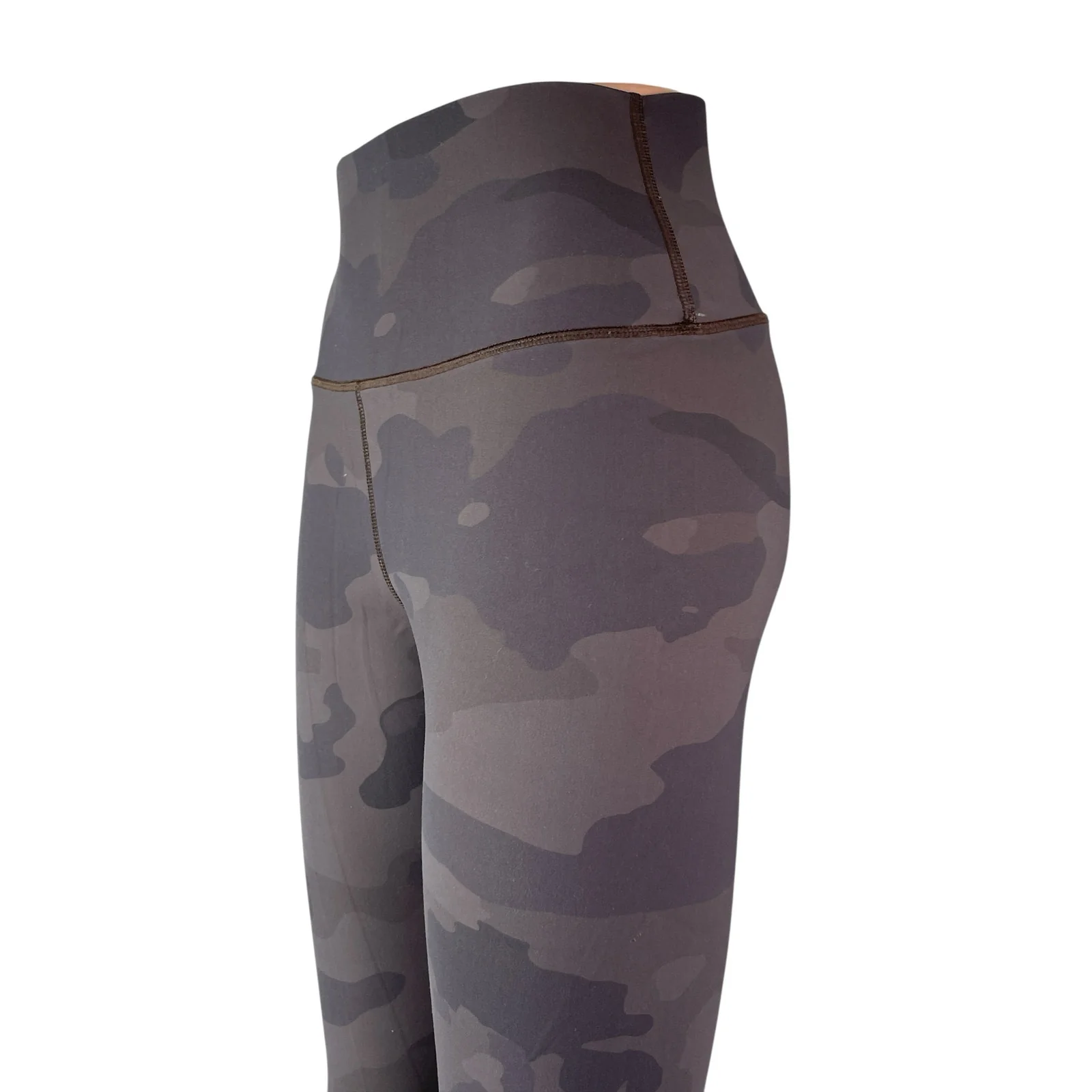Alo Yoga Vapor Gray Camo Camouflage High Rise Skinny Athletic Leggings Pants S - Image 2