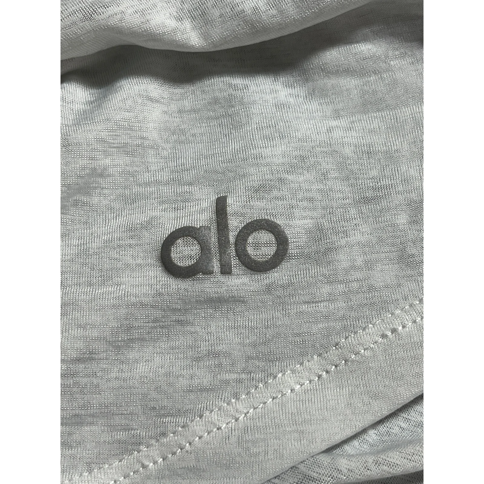 Alo Yoga White Scoop Neck Sleeveless Sports Athletic Activewear Tank Top Sz S/M - Image 5