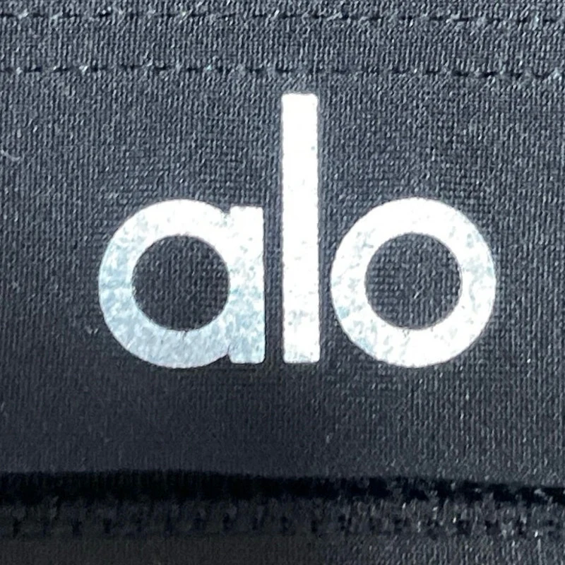 Alo Yoga Women's Black Cross Back Yoga Workout Athletic Sports Bra Crop Top XS - Image 4
