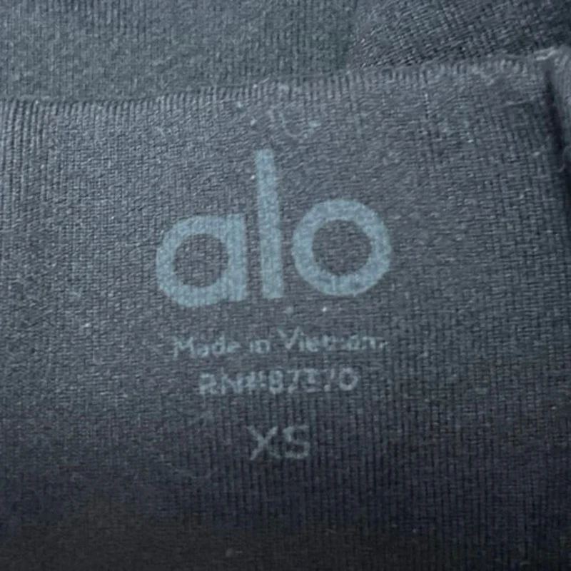 Alo Yoga Women's Black Drawstring Workout Running Athletic Leggings Pants Sz XS - Image 4