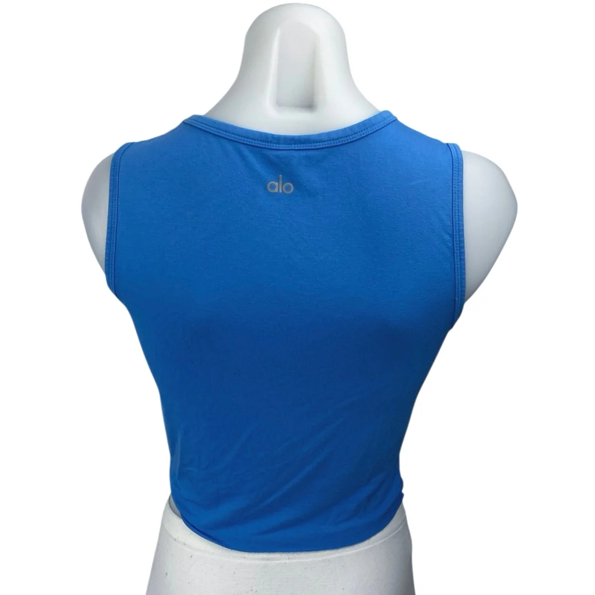 Alo Yoga Women's Blue Sleeveless Twist Front Cami Camisole Crop Tank Top Size S - Image 2