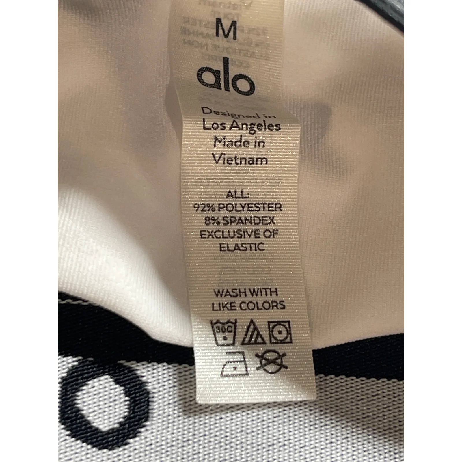 Alo Yoga Womens White High Rise Elastic Waist Athletic Skort Shorts Skirt Size M - Image 3