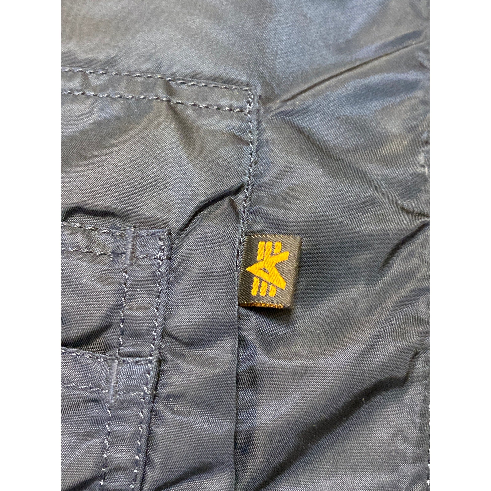 Alpha Industries Black Hooded Long Sleeve Pocket Snorkel Parka Coat Jacket Sz M - Image 4