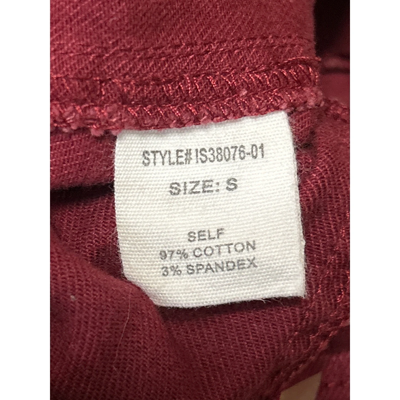 Altar'd State Women's Red Zip Stretch Mini Pencil Bodycon Denim Jeans Skirt Sz S - Image 5