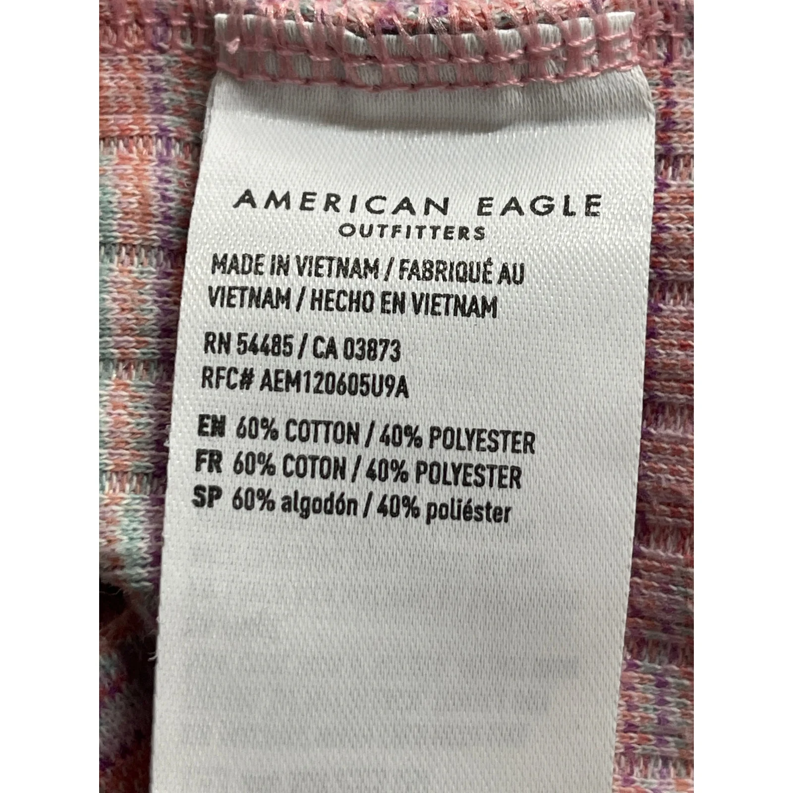 American Eagle Women's Pink Striped Sleeveless Tank Mini Bodycon Dress Size S - Image 5