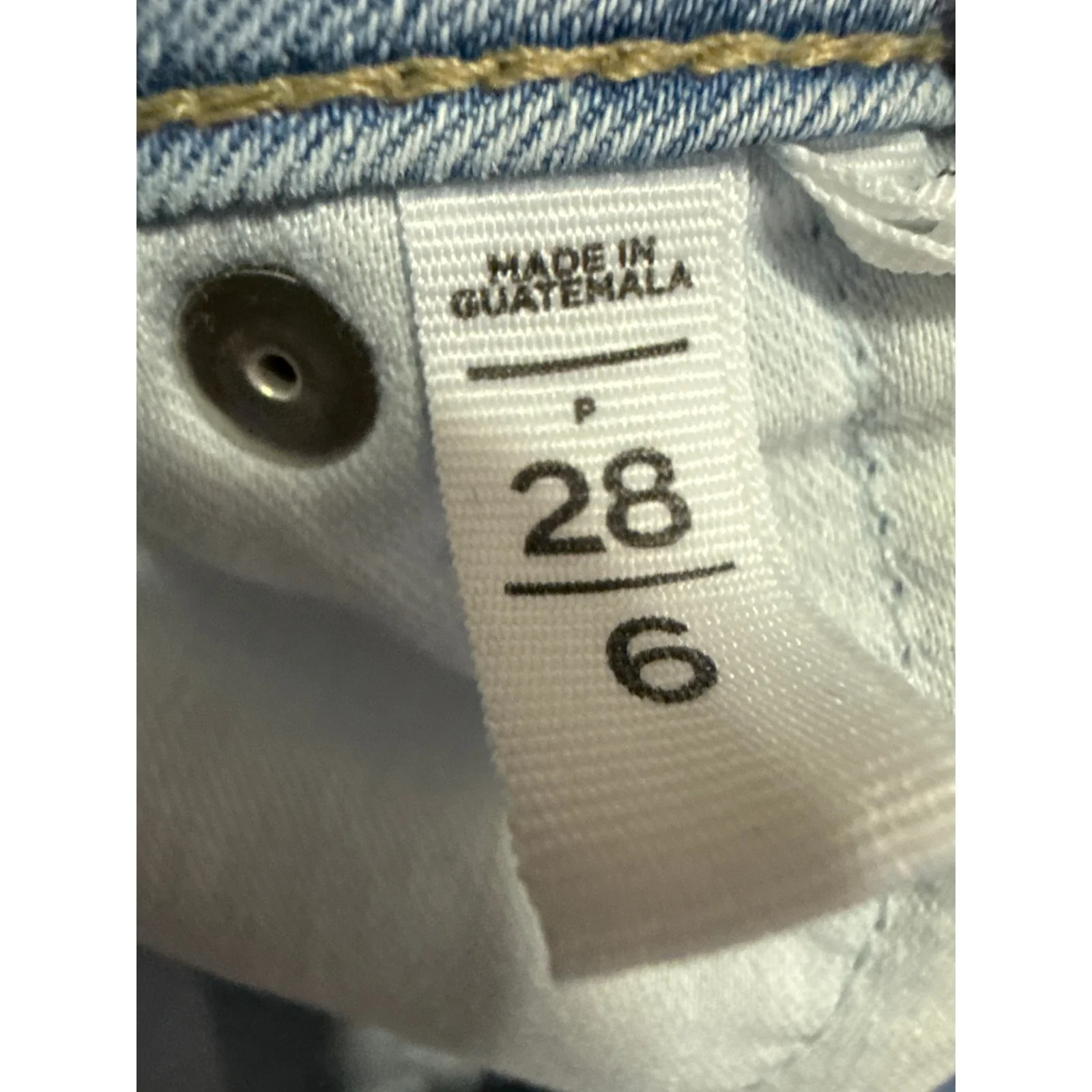 Ann Taylor Loft Curvy Blue Skinny Mid Rise Frayed Raw Hem Denim Jeans Pants 26 - Image 6