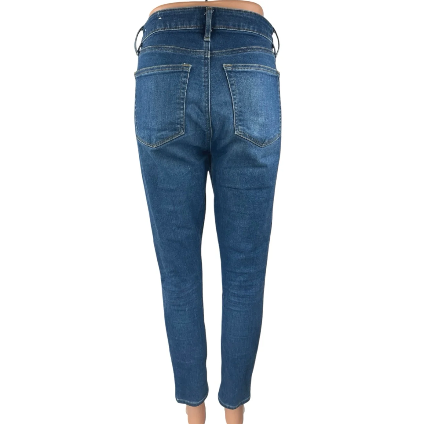 Ann Taylor LOFT Curvy Women's Blue High Waist Skinny Leg Denim Jeans Pants Sz 6 - Image 3