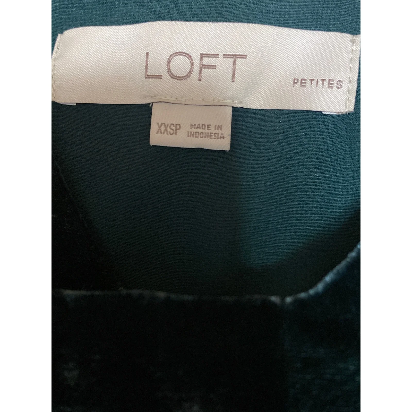 Ann Taylor Loft Green Velvet Velour Sleeveless V Neck Cami Camisole Tank Top XXS - Image 5