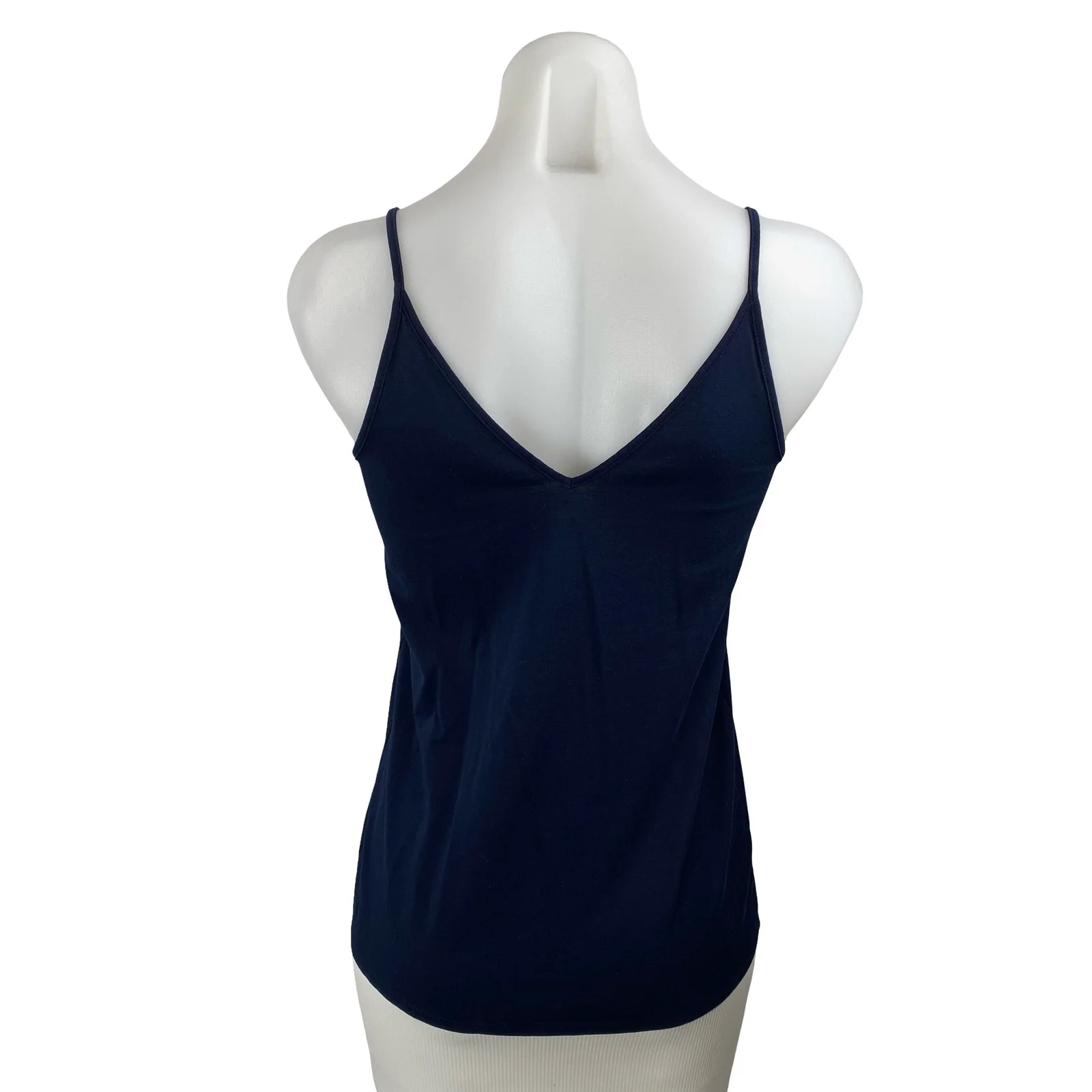 Ann Taylor LOFT Women Navy Blue V Neck Sleeveless Cami Camisole Tank Top Size M - Image 4