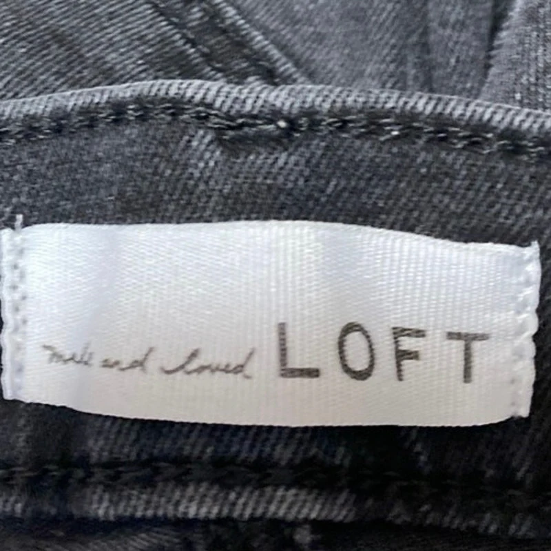 Ann Taylor LOFT Women's Black High Rise Cropped Skinny Denim Jeans Size 29/8 - Image 4