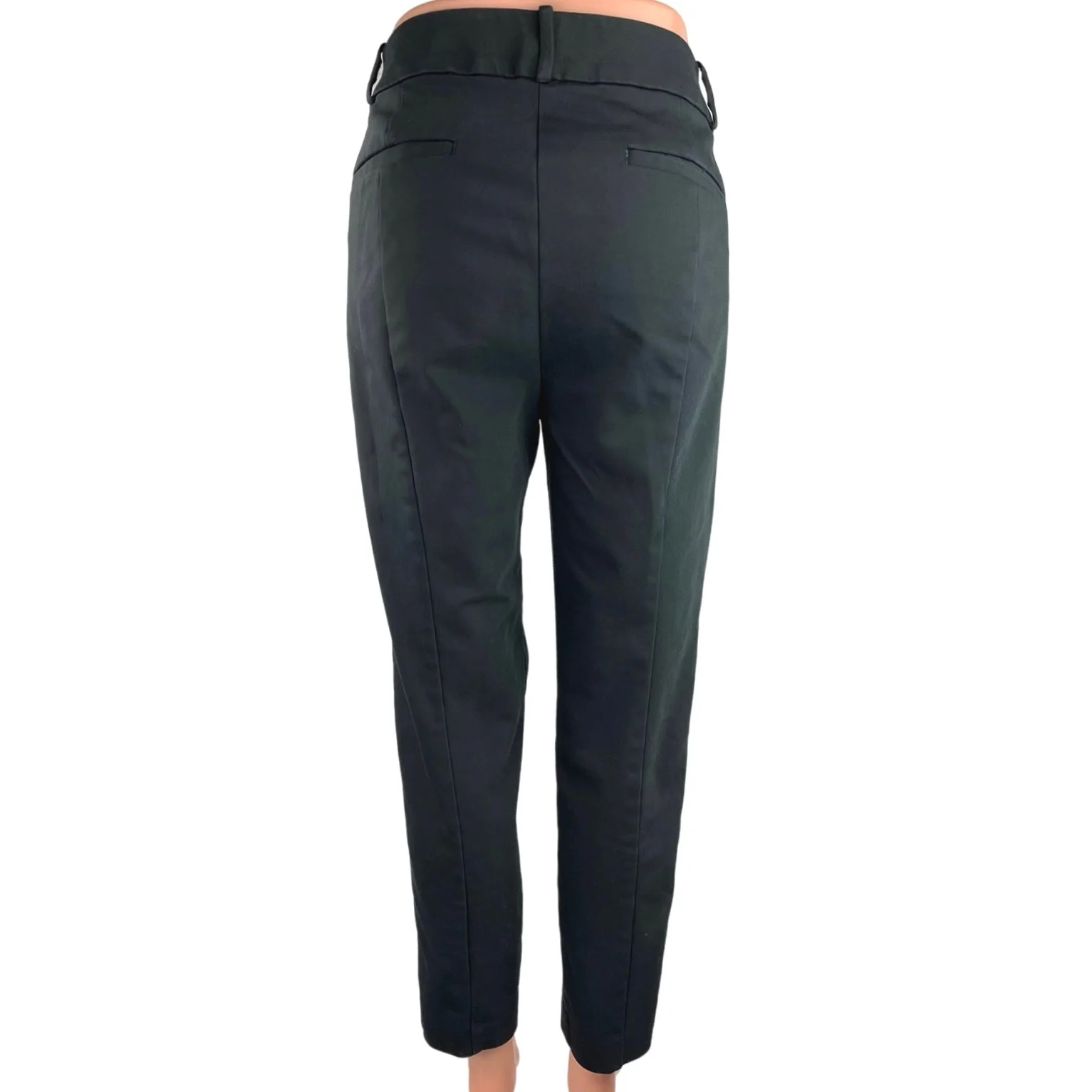 Ann Taylor Loft Women's Black High Rise Flat Front Straight Leg Dress Pant Sz 10 - Image 3