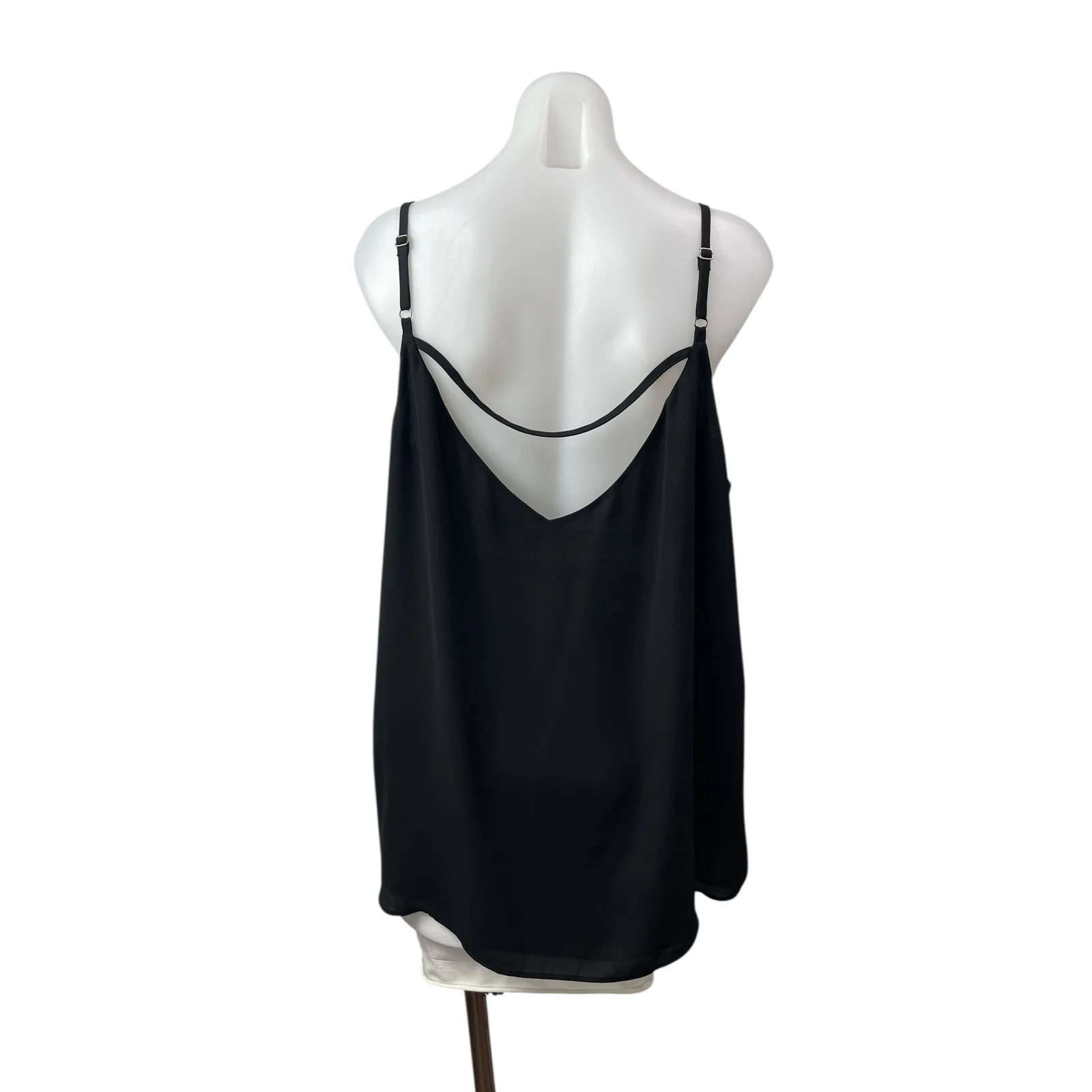 Ann Taylor LOFT Women's Black Sleeveless V Neck Cami Camisole Tank Blouse Top 20 - Image 5